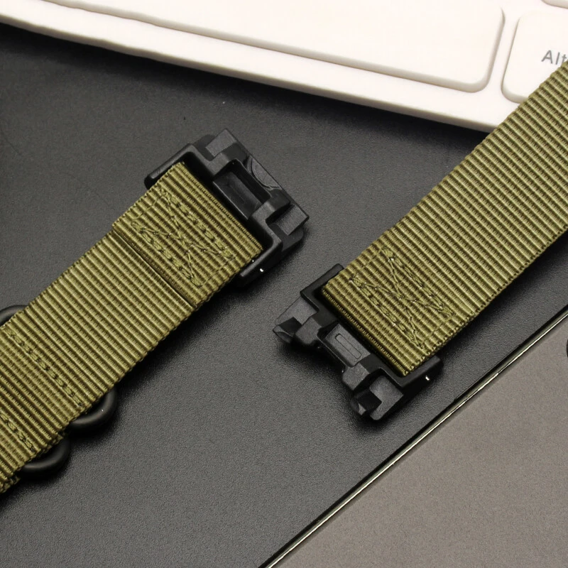 عالية الجودة النايلون حزام الساعات ل كاسيو G-Shock GWG-1000-1A/A3/1A1GB/GG تعديل كبير الطين الملك تنفس قماش حزام سوار
