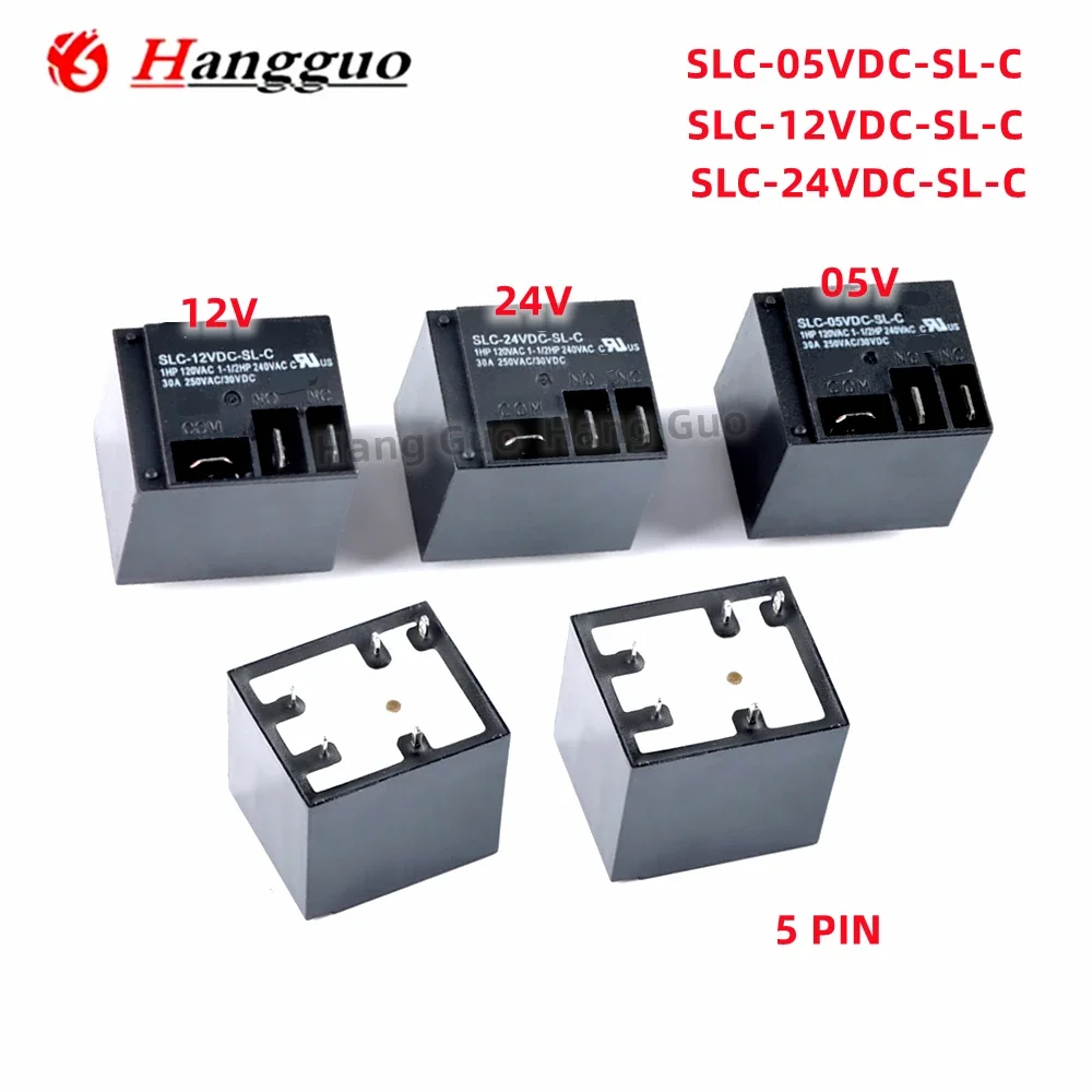 HG/  5PCS/Lot Original SLC-05VDC-SL-C SLC-12VDC-SL-C SLC-24VDC-SL-C SLC-05V/12V/ 24VC a group of conversion 5 pin Relay