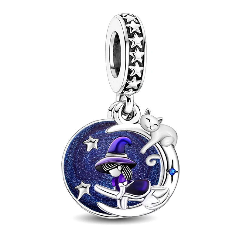 925 Silver Plated Snowflake Peace Sun Moon World Series Charms Beads Fit Original Bracelet Bangle High Quality DIY Jewelry