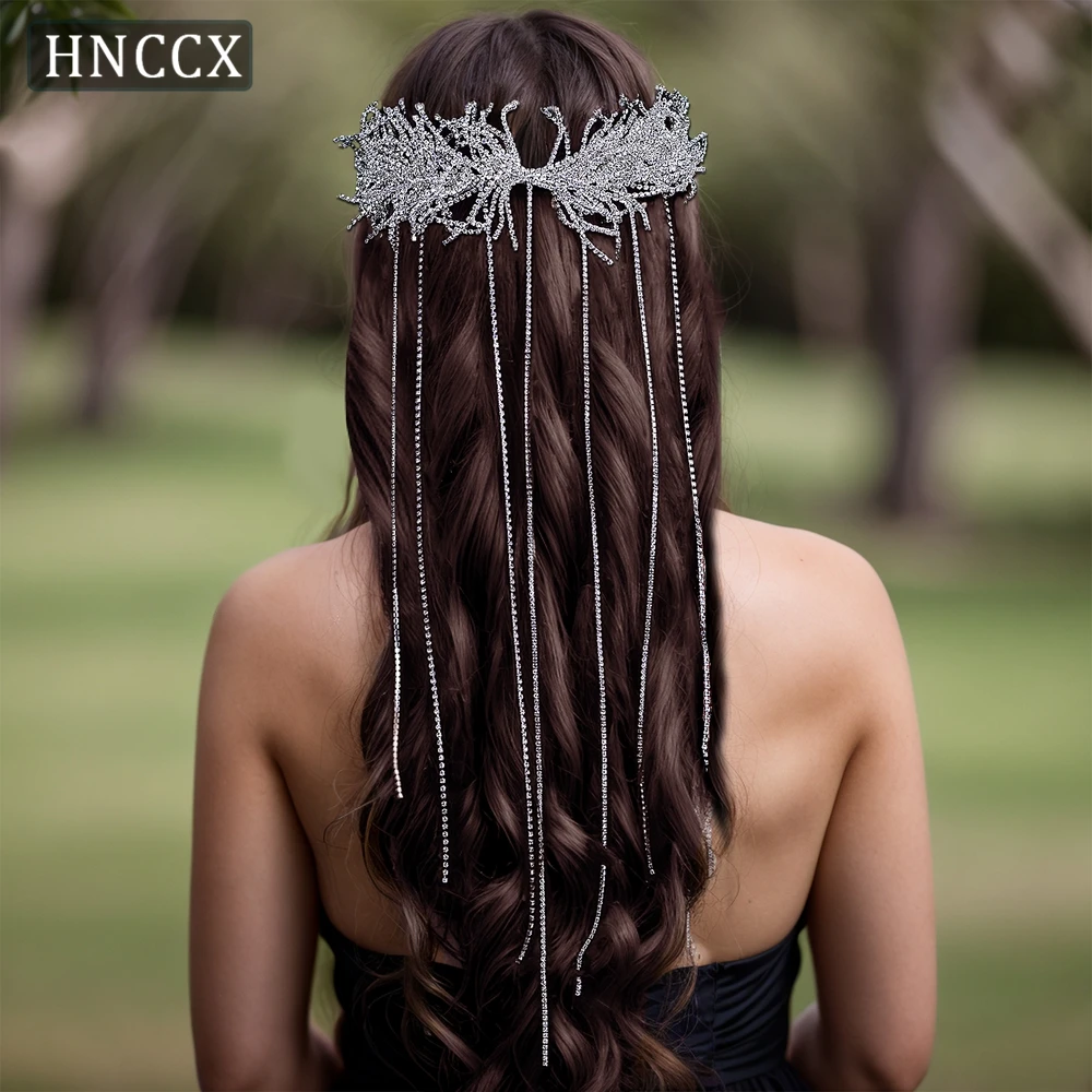 

HNCCX Bridal Headband Drill Chain Crystal Headwear Handmade Wedding Hair Accessories Bride Headpiece for Women Party CP639