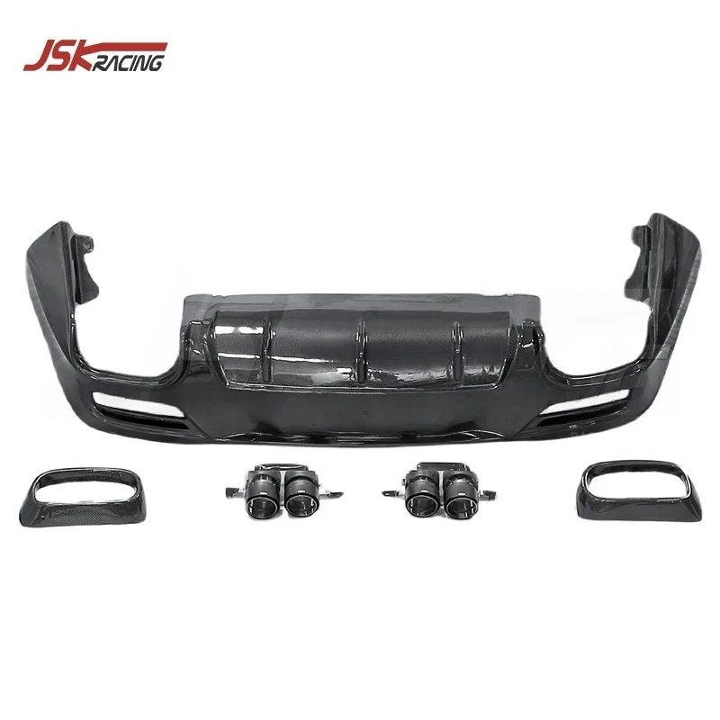 

Carbon Fiber Rear For 2023-2024 Mercedes Benz Gle-Class AMG GLE63 Coupe Bodykit Car Bumper Lip Upgrade To BS Style