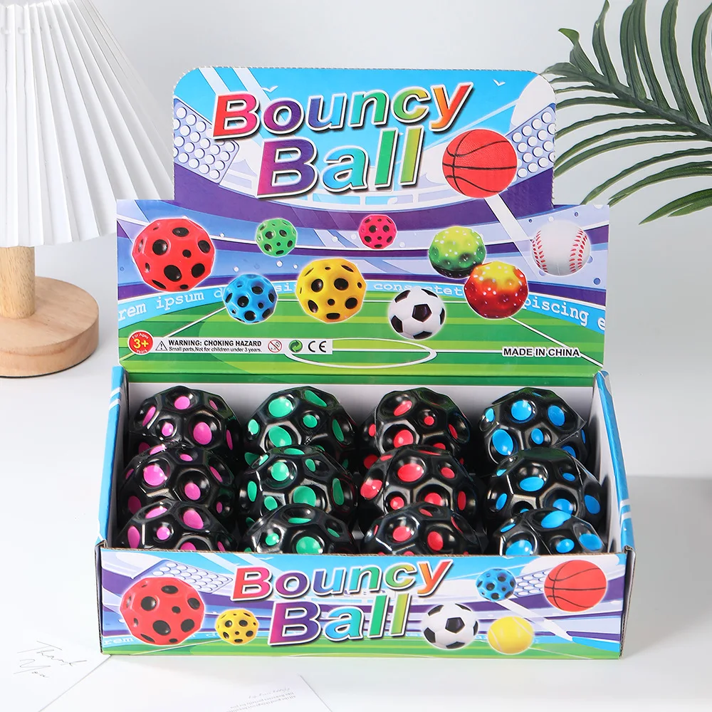 Palla a gravità Bambini Giochi per interni ed esterni Giocattoli sportivi PU Anti gravità Stress Gomma Rimbalzo Palla da salto Giocattolo di coordinazione occhio-mano