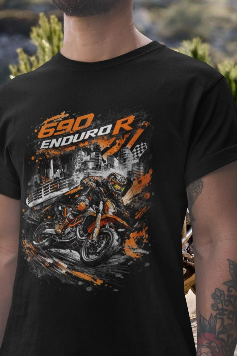 New 690 Enduro R T-shirt - Dual Sport Rider Apparel Cotton T-shirt Unisex