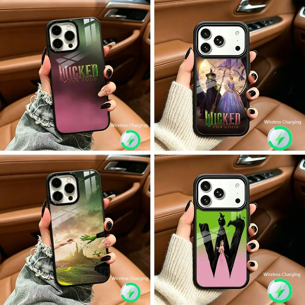 

Wicked Musical Green And Pink Phone Case For IPhone17 16 15 14 13 12 11 Pro Max 16/15/14Plus Wireless Charger Cover Funda