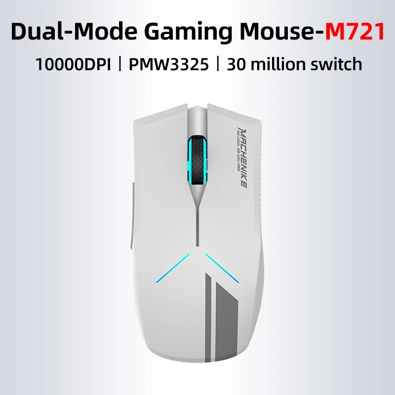 

MACHENIKE M7 Gaming Mouse PAW3325 Rechargeable Ergonomic Mouse Wireless Bluetooth 10000DPI Long Battery Life Dual Mode RGB Gamer