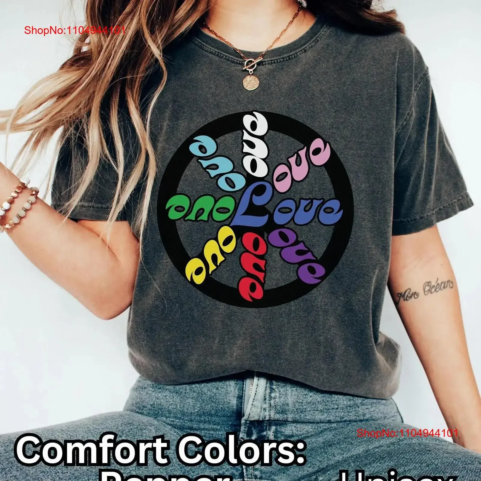 

LGBTQ Pride T Shirt Trans Rights Peace Love Hippie Bi Gay Ally Social Justice s vintage Washed Comfortable