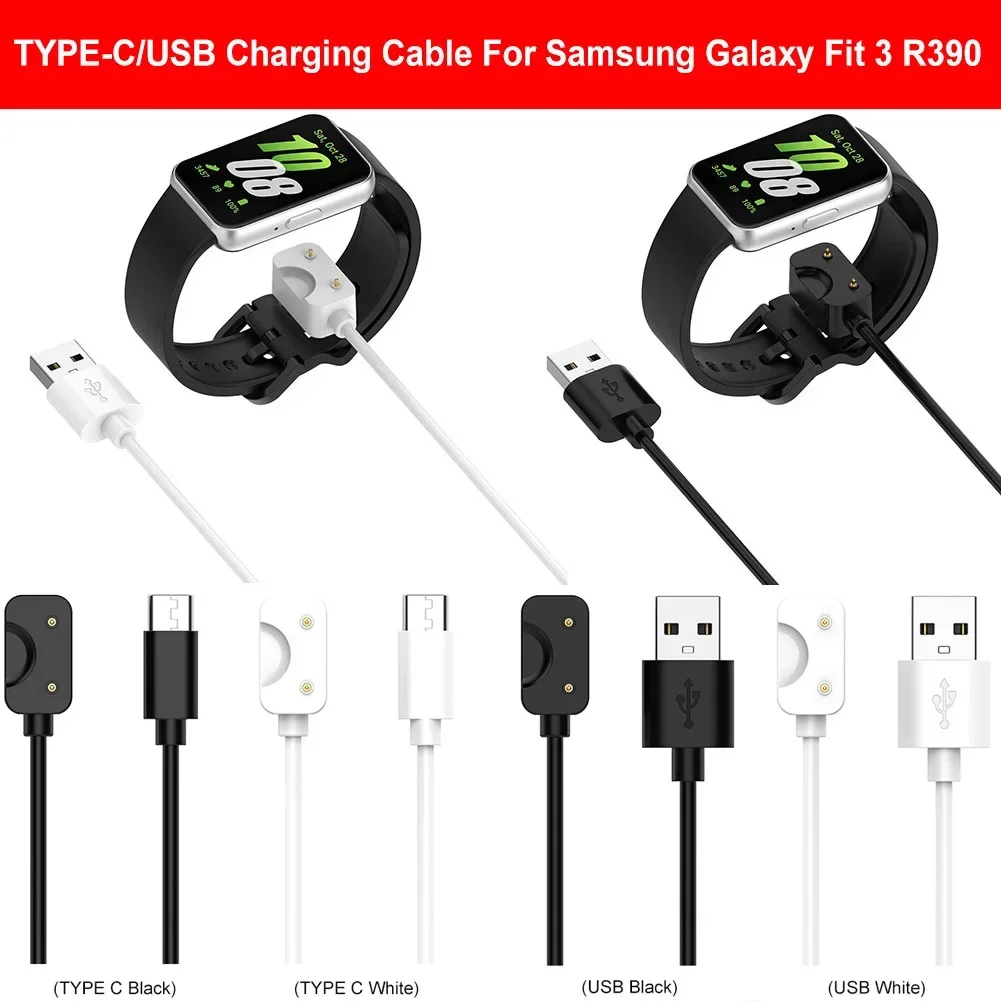 USB/Type C สายชาร์จฐานสายไฟสําหรับ Samsung Galaxy Fit 3 R390 สมาร์ทวอท์ช Magnetic Charger Adapter Dock