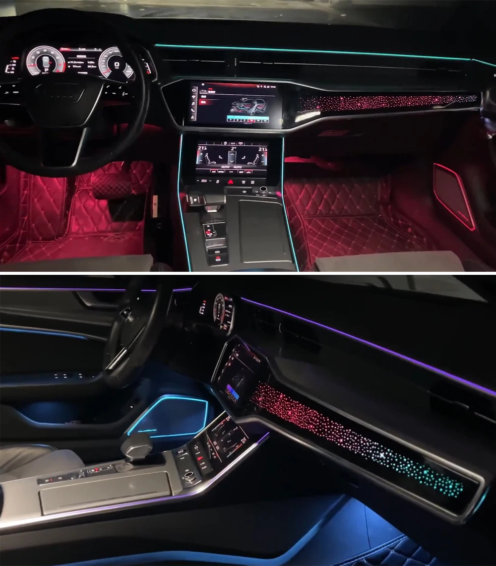 Audi B9 B9.5 用アンビエントライトマルチカラースピーカーBOカバー Yahoo Led スピーカー アウディ a6 アンビエントライト Audi B9 B9 5