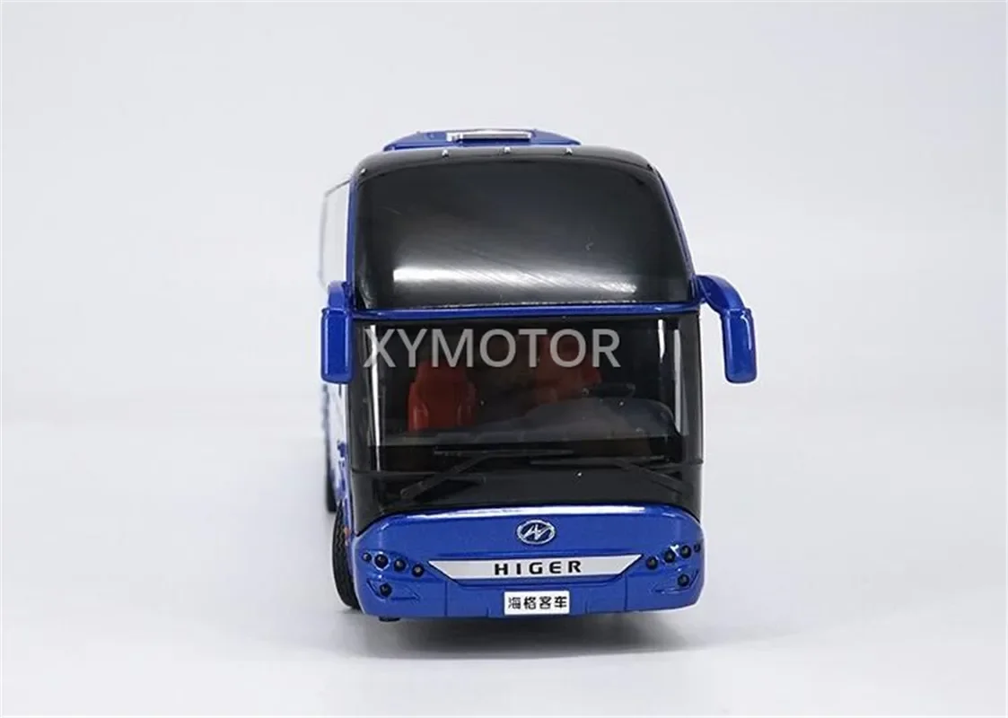 1/42 Gold Dragon Higer KLQ6125 Low-Carbon Metal Diecast Model Car Bus Toys Boys Gifts Collection Display Ornaments Blue