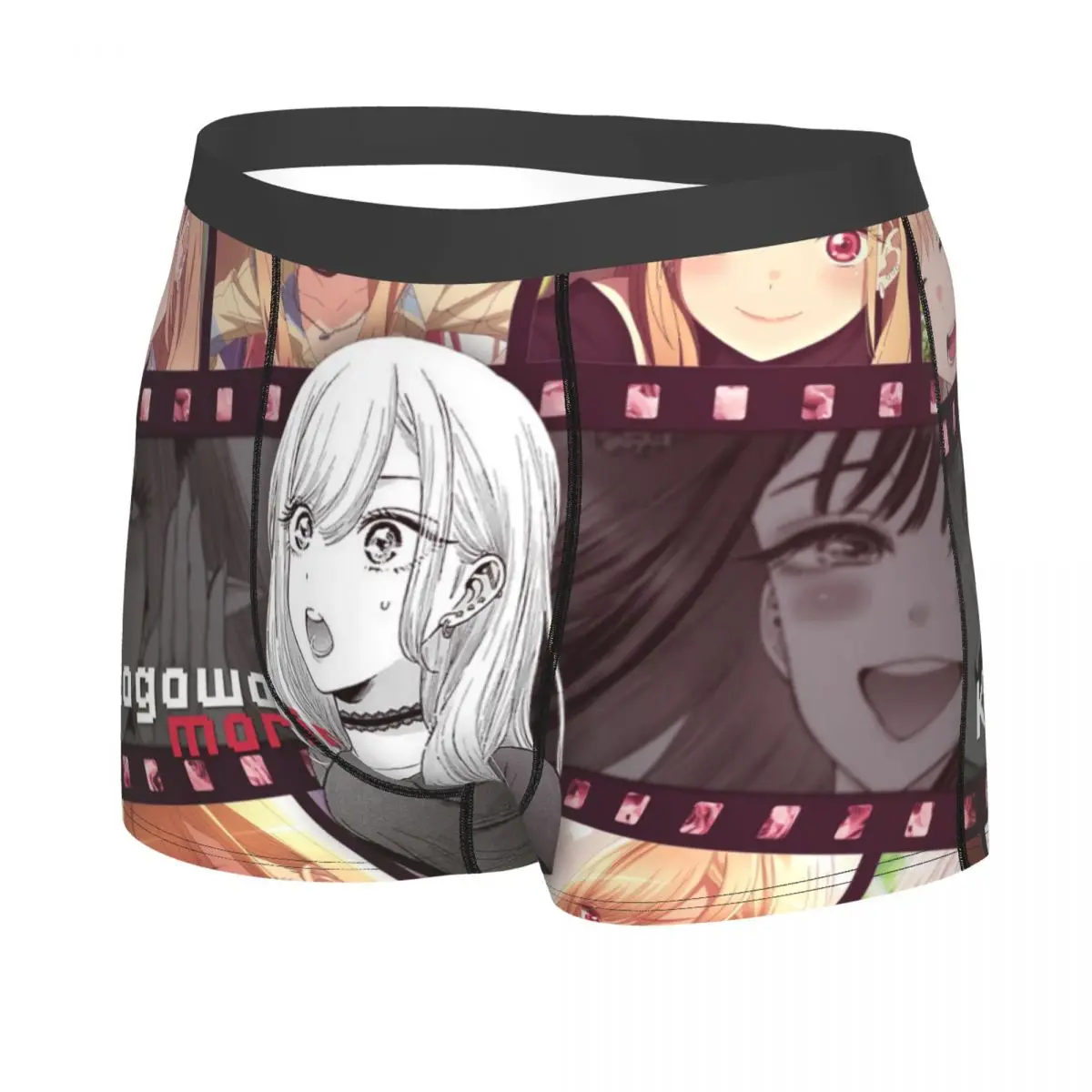 Kitagawa Marin Sono Bisque Doll Wa Koi Wo Suru Men Boxer Briefs Manga Cut Breathable Underpants Print Shorts Birthday Gifts