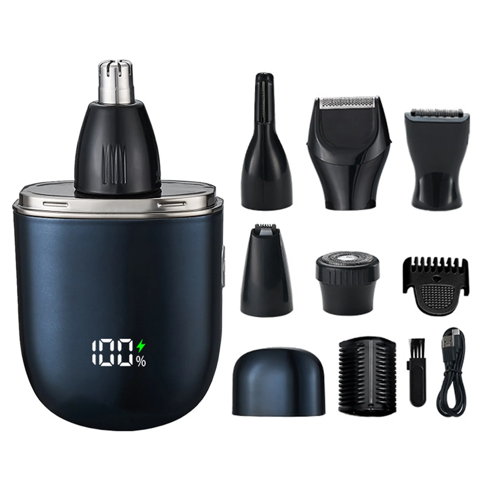 

Mini Men's Nose Hair Remover Portable Travel Electric Rechargeable Waterproof Ear and Nose Hair Trimmer for Men