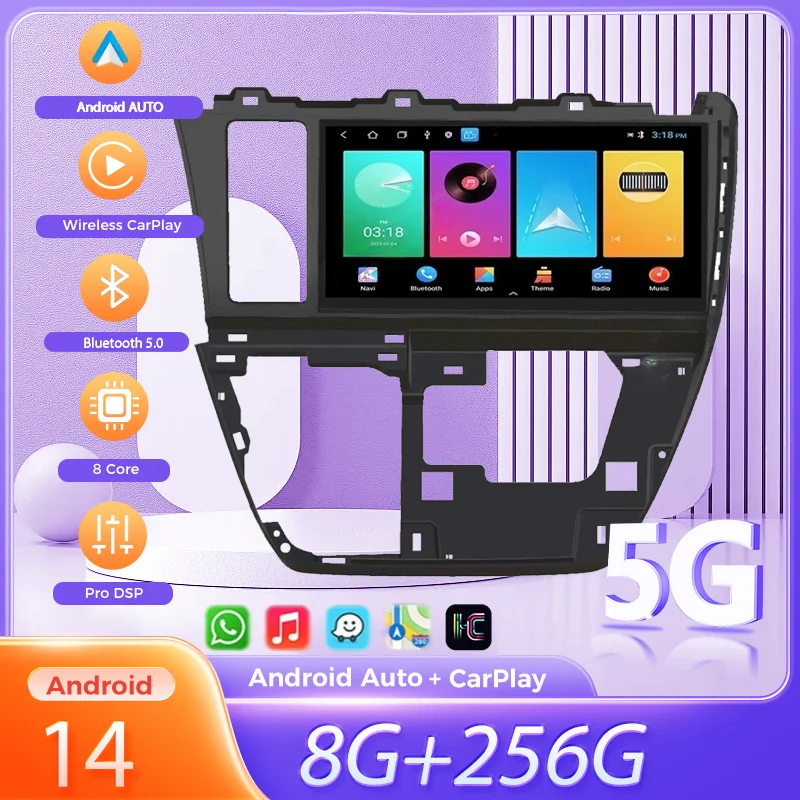 

Android 13.0 8+256G For Toyota Sienna 2012+ Car Multimedia Player Stereo Tape Recorder GPS Navi Auto Radio Head Unit DSP Carplay