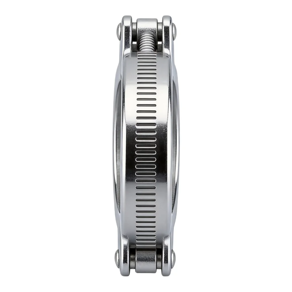 KF16KF50 Aluminum Alloy Vacuum Clamp with Bracket and Rubber Ring Manufactured for Stability and Resistance in Industrial Use