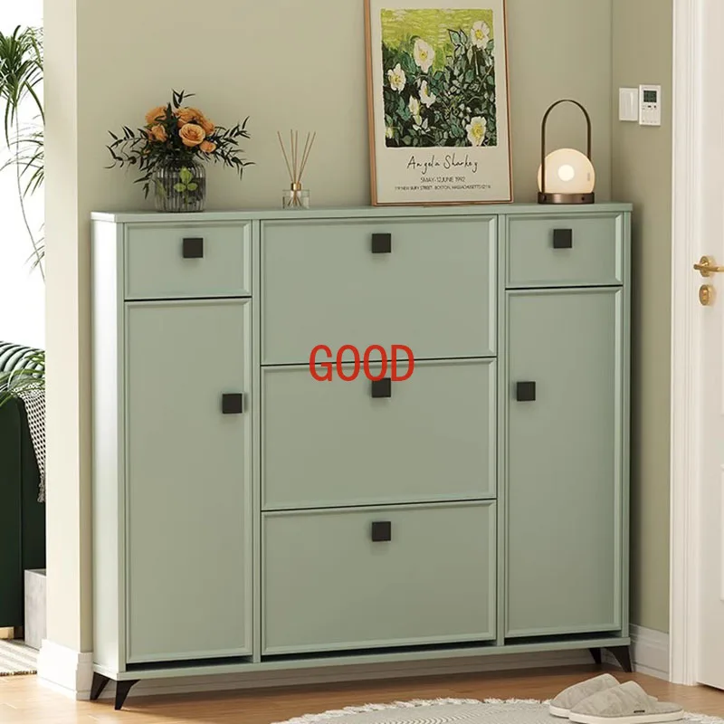 

Thin Ultra Entrance Shoe Cabinet Green Storage Modern Entrance Shoe Cabinet Minimalist Luxury Organizador De Zapatos Furniture