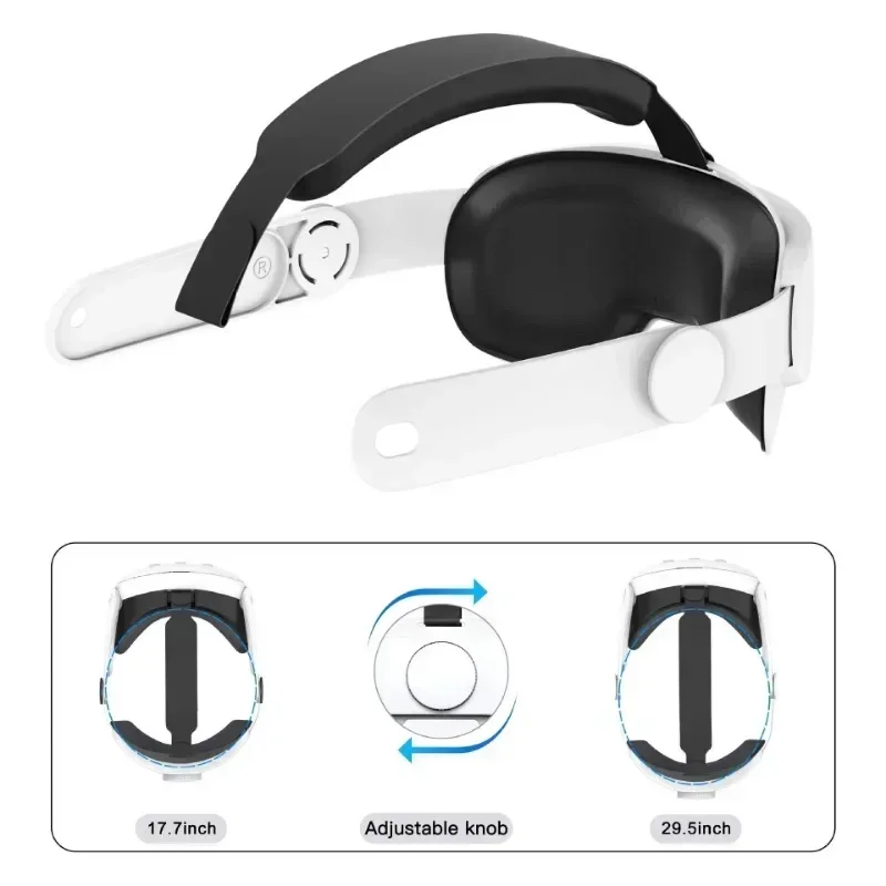 Correia de cabeça para oculus/meta quest 3 elite conforto cabeça cinta substituição suporte aprimorado melhorar conforto-virtual para vr