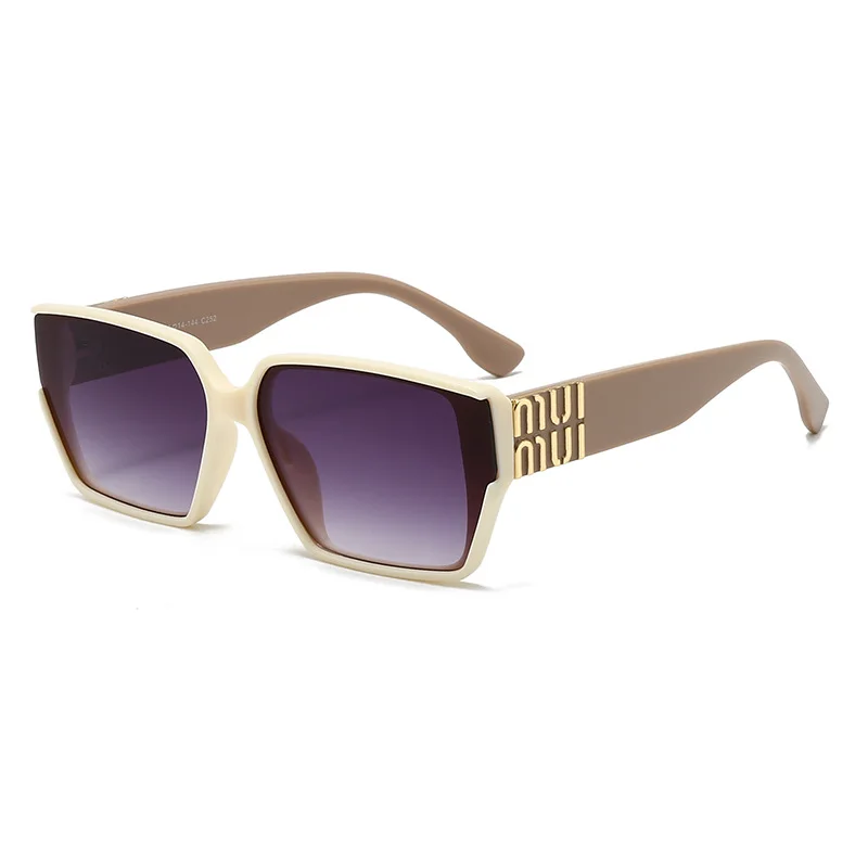 Mode MM lunettes de soleil design pour femmes et hommes élégant carré luxe lunettes unisexe tendance Vintage nuances UV400