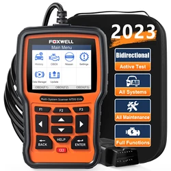 FOXWELL NT510 Elite OBD2 Scanner All System SAS DPF BRT Multi Reset Bi-Directional Test Auto Car Diagnostic Tool