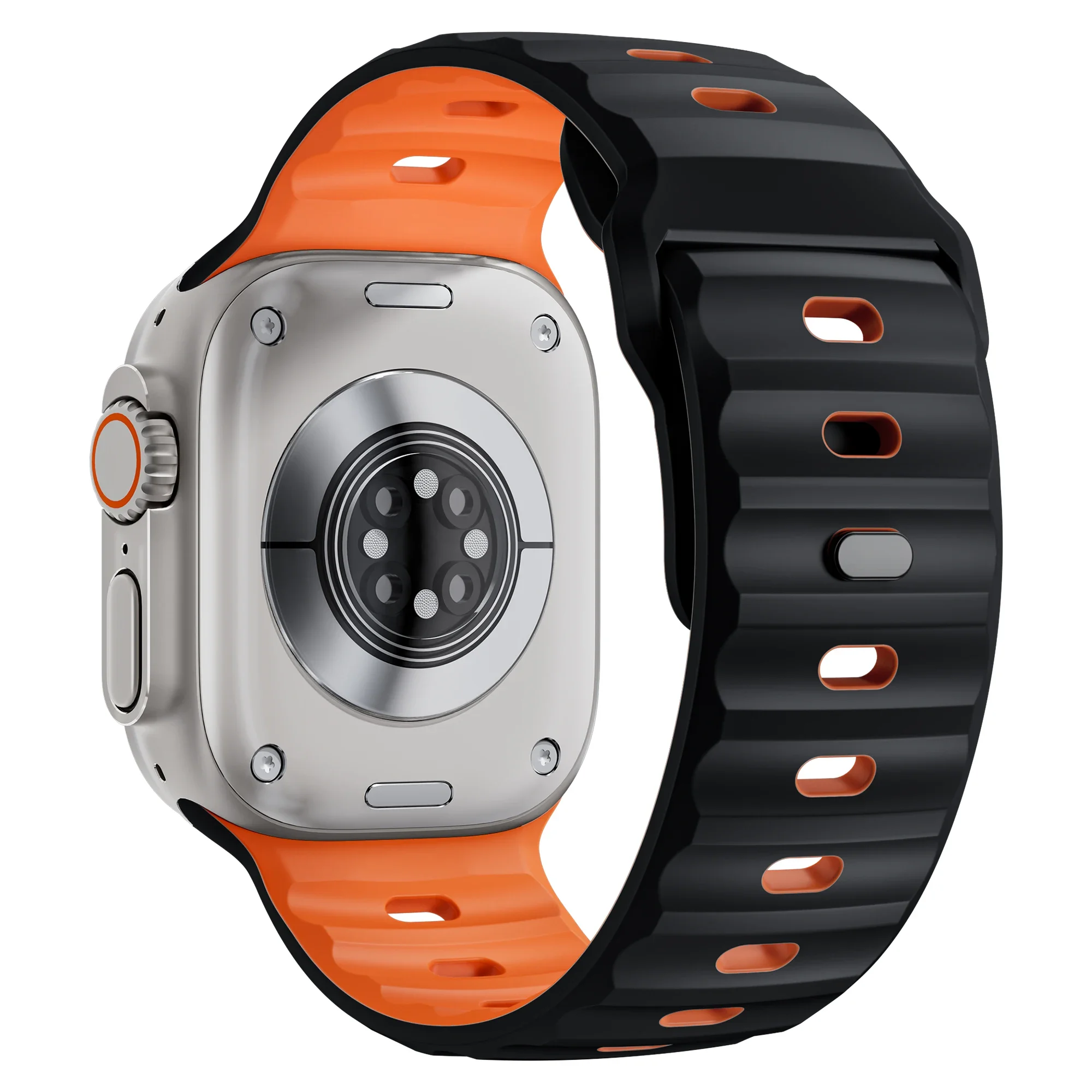 الرياضة سيليكون حزام ل سوار ساعة يد آبل 45 مللي متر 44 مللي متر 42 مللي متر 46 مللي متر 49 مللي متر سوار كوريا IWatch سلسلة 10 SE 9 8 7 6 الترا 2 الفرقة 49 مللي متر