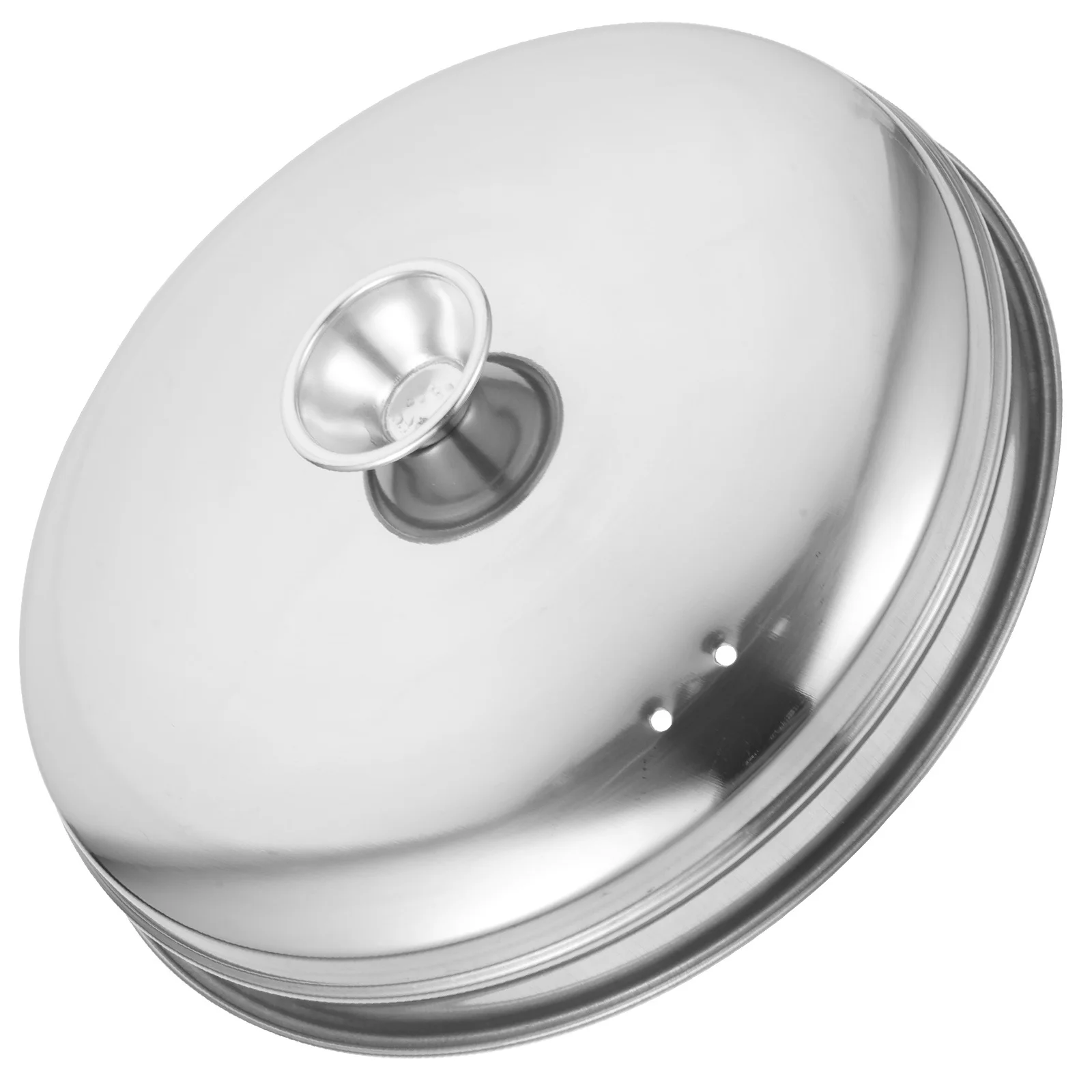 Cubierta de carne de acero inoxidable con mango, cúpula de comida para cocina, uso en restaurante, tapa de plancha para rociar, accesorio para servir