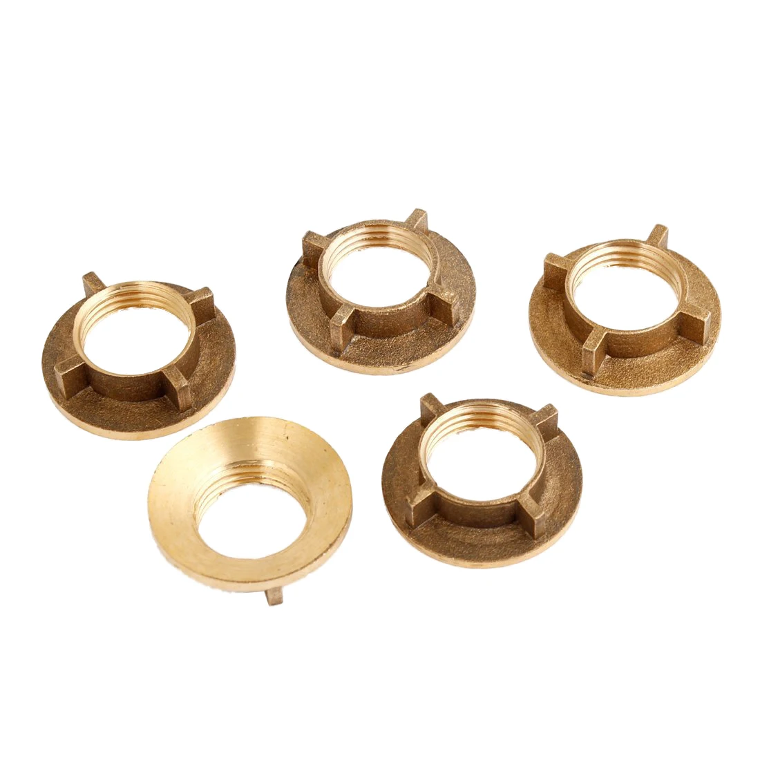 5 Pcs Gold Tone Brass 1/2