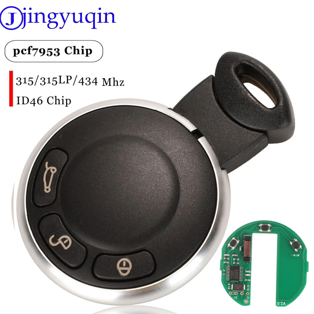 Jingyuqin KR55WK49333 315/ 433MHz ID46 PCF7953 Remote Smart Key for BMW MINI COOPER S ONE D CLUBMAN COUNTRYMAN CABRIO Car