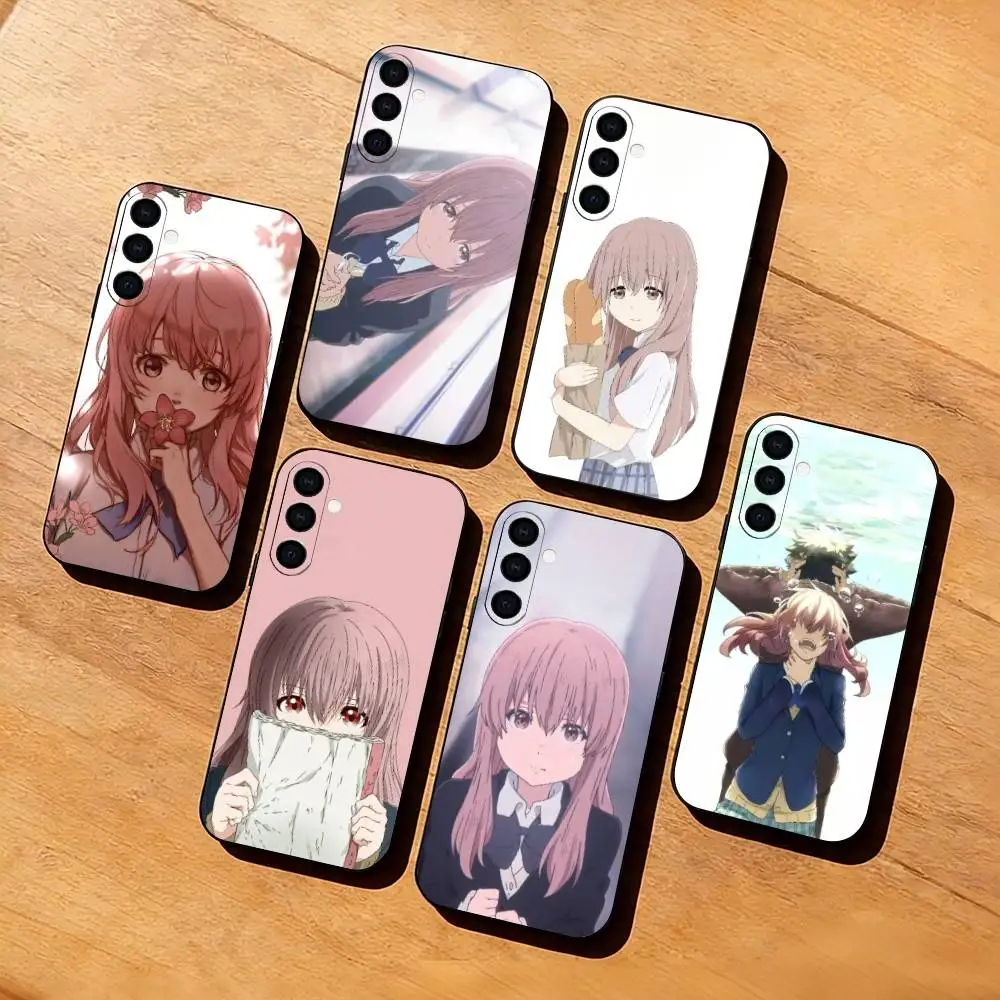 G-Gentle girl S-Shoko N-Nishimiya Phone Case Black Silicone Soft For Samsung Galaxy A73,A72,A71,A70,A53,A52,A51
