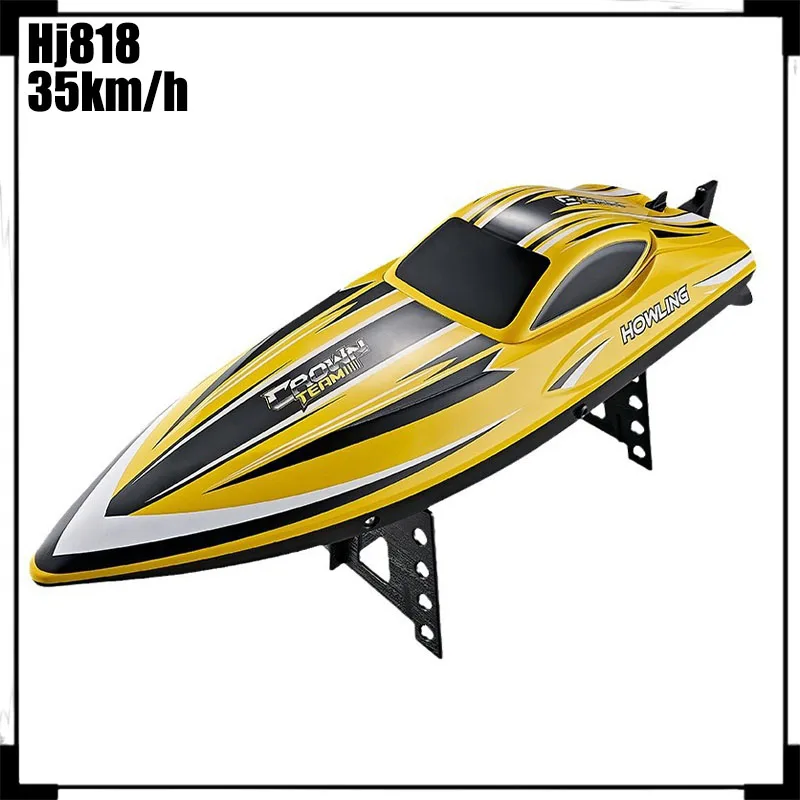 New Rc Boat Hj818 High-Speed Remote-Controlled Speedboat Children'S Remote-Controlled Competitive Boat Model Birthday Gift