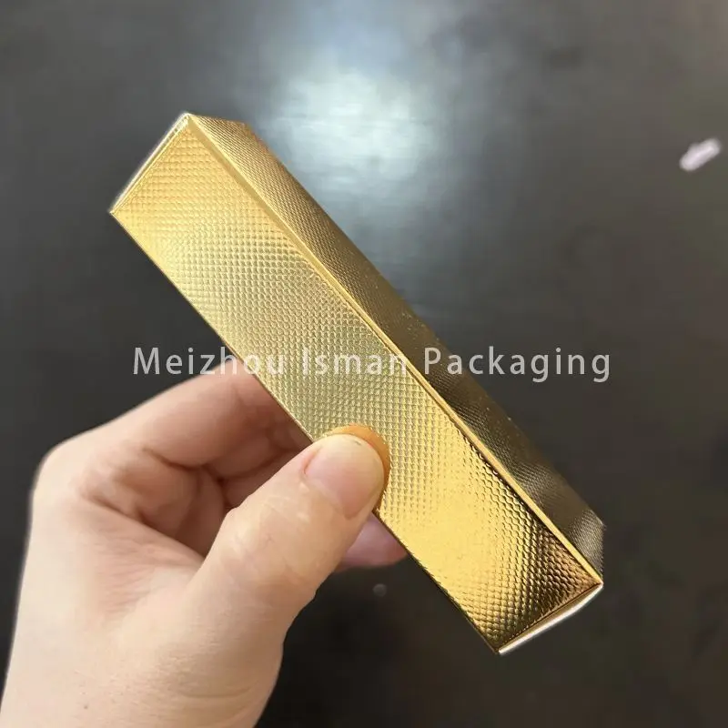 50Pcs W23*H103mm Hot Sale High quality gold pink white lip gloss boxes skincare products cosmetic box for packaging