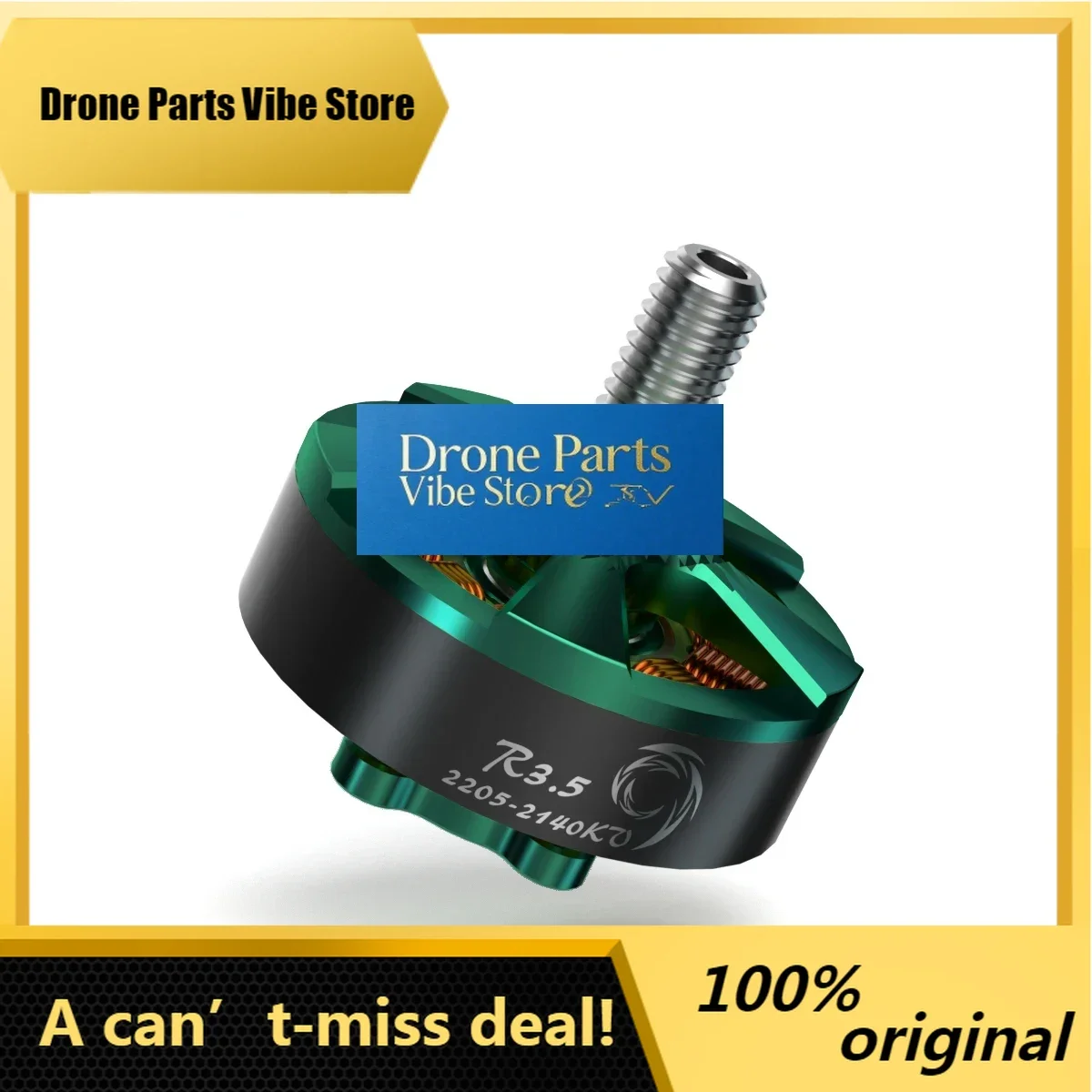 

Drone PartsBrotherhobby R3.5 2205 2140KV Brushless Motor Titanium Alloy Hollow Shaft Compatible 3.5inch Propeller 6S For RC FPV
