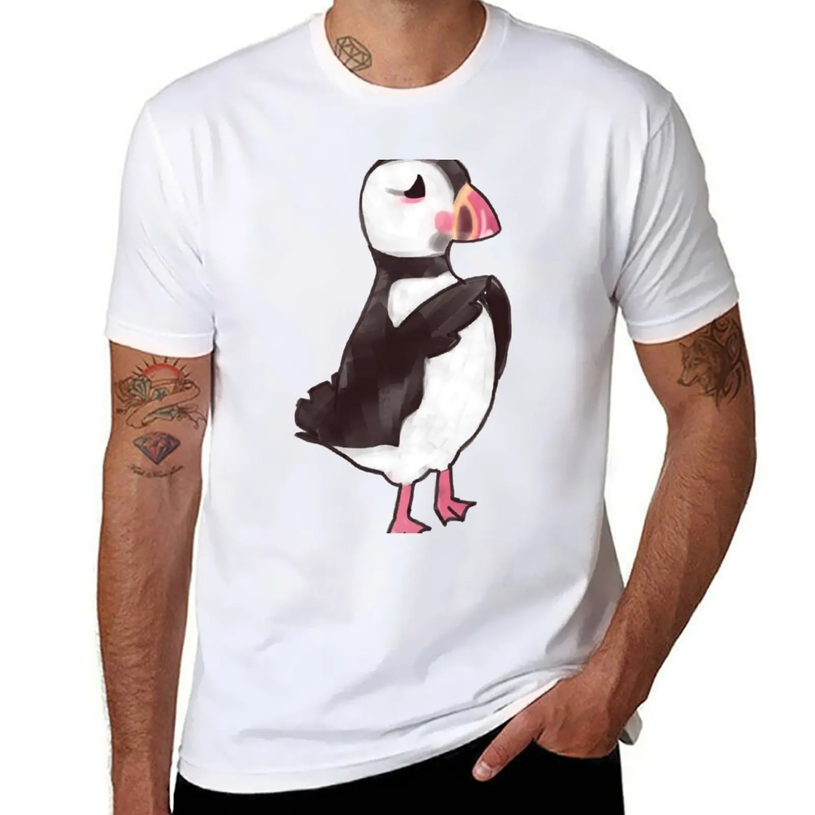 

Puffin T-Shirt cotton t shirts high quality t shirts for man graphic tees T-Shirt