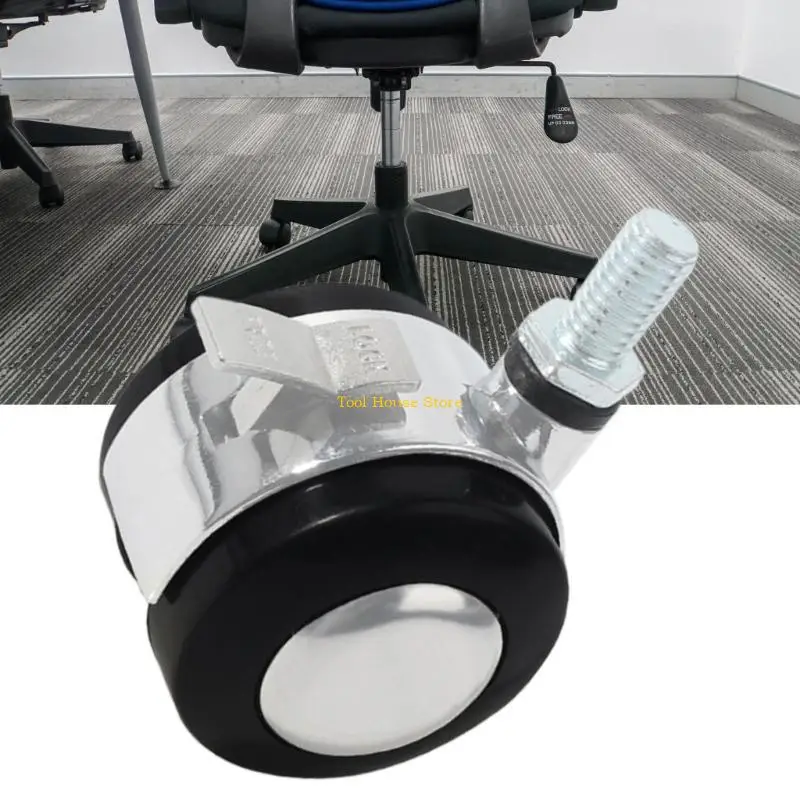 

Quiet Rolling Casters For Furniture With Brake And Easy Installation 4pcs