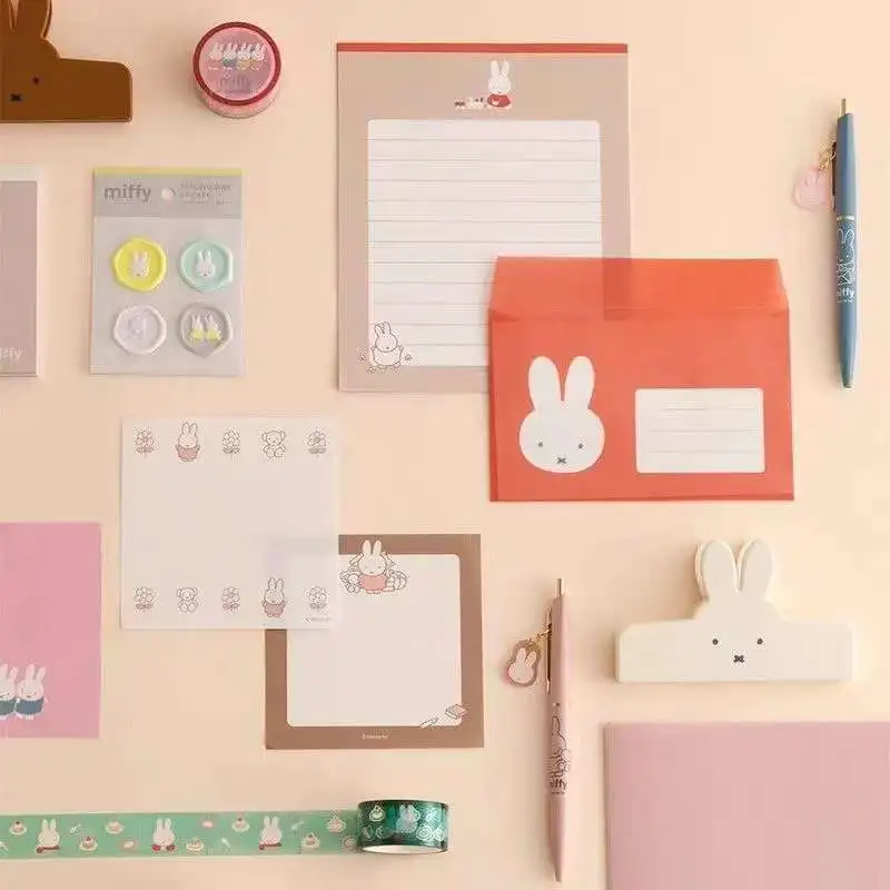 

Kawaii ​​Miffy High-Aesthetic Tearable Study Planner & Creative Stationery Notes for School/Office Kawaii Decorative Paper​​