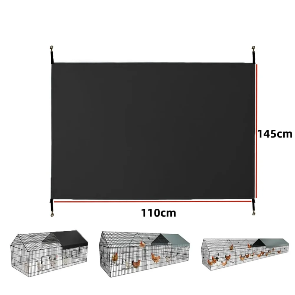 

Poultry Enclosure Cover 210D Oxford Fabric Waterproof with UV Protection Breathable Chicken Cage Cover 220 by 145cm