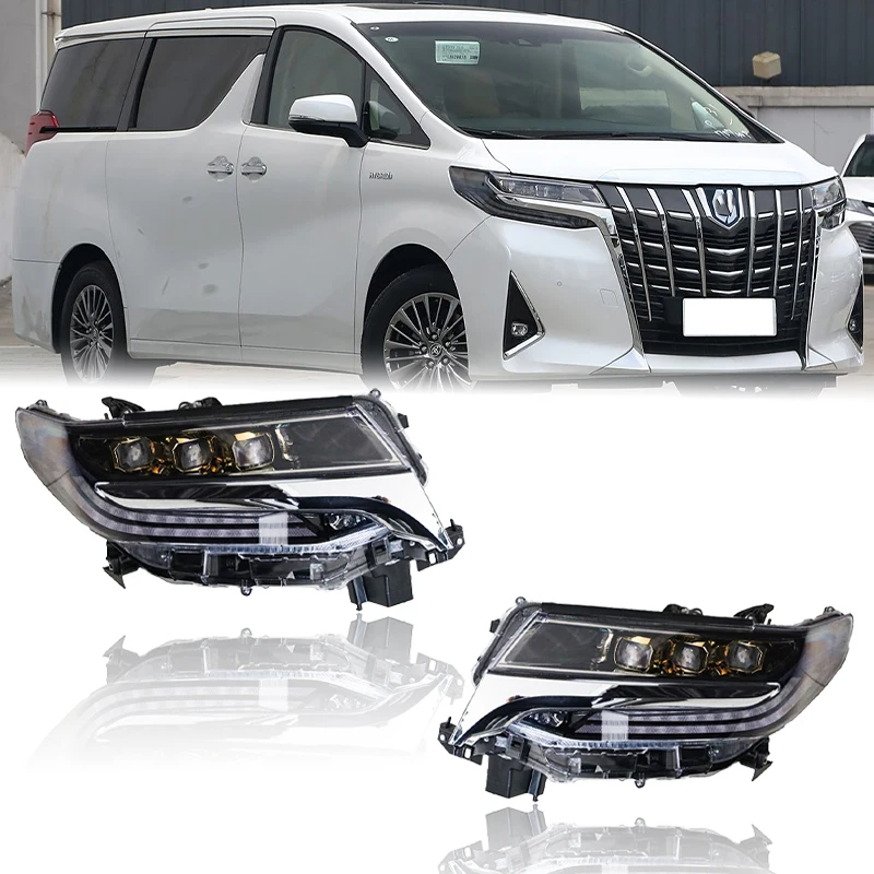 

For Alpha LED Headlights Upgraded Two-Eye Gold Three-Eye Highlight Premium Quality Product2025