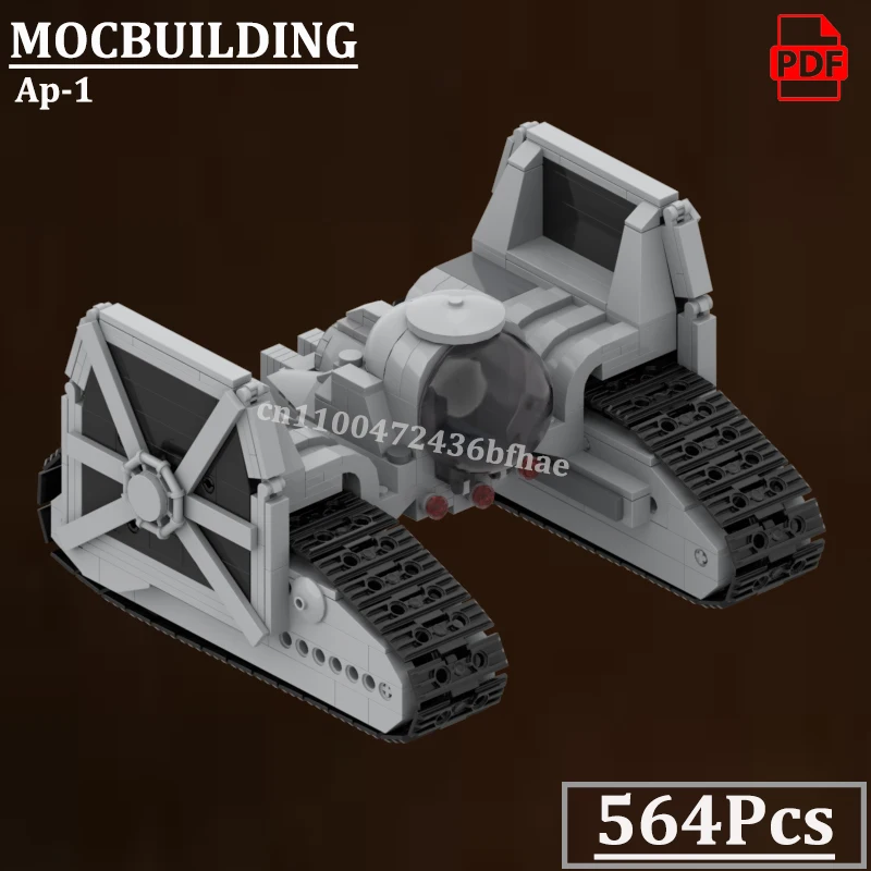 

Легкомерный штурмовой автомобиль Ap-1, модель MOCBUILDING, научный танк, строительный космический фильм, игрушки, подарок
