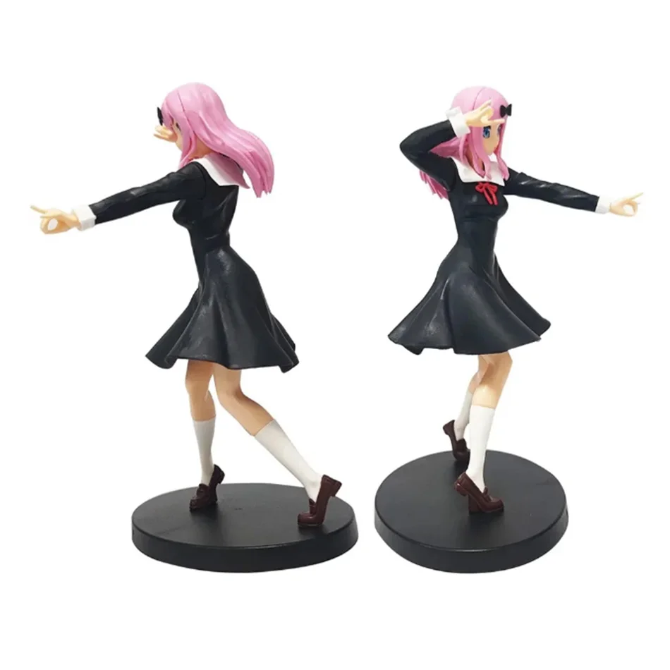 الحب هو الحرب 18 سنتيمتر أنيمي الشكل Kawaii فتاة فوجيوارا تشيكا شينوميا كاغويا عمل تحصيل نموذج دمية لعبة هدية