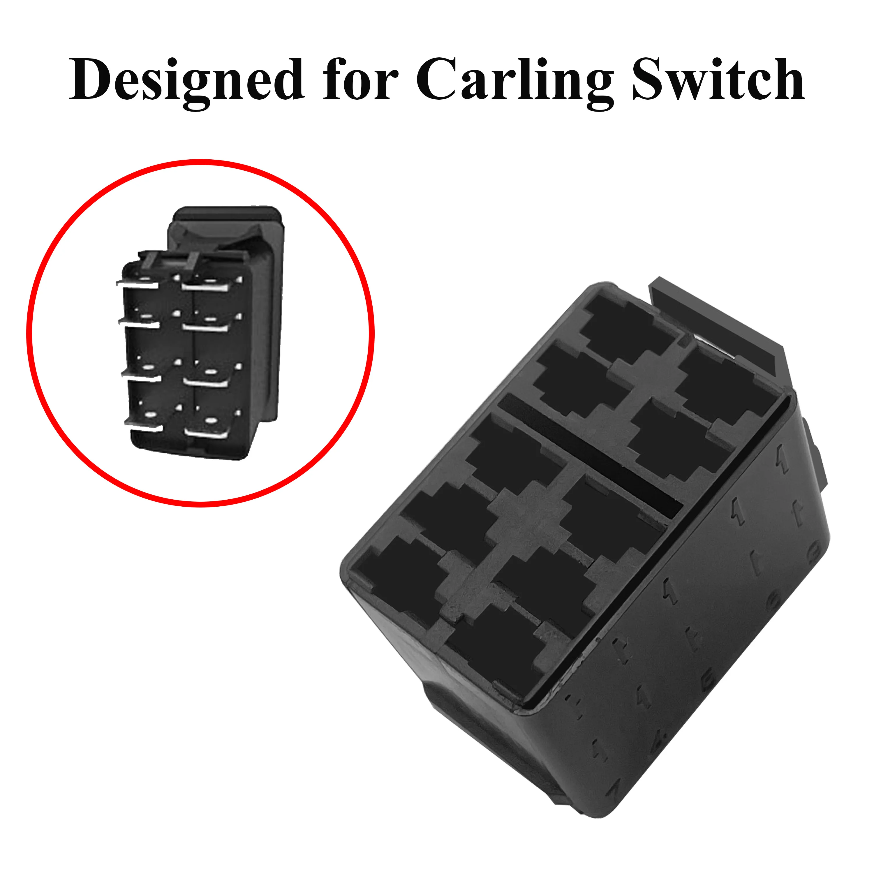 5Pcs 10Pcs Rocker Switch Plug-In Socket Adapter Spade Terminals Kit Connector Block for ARB Carling Narva Contura Switch Wiring