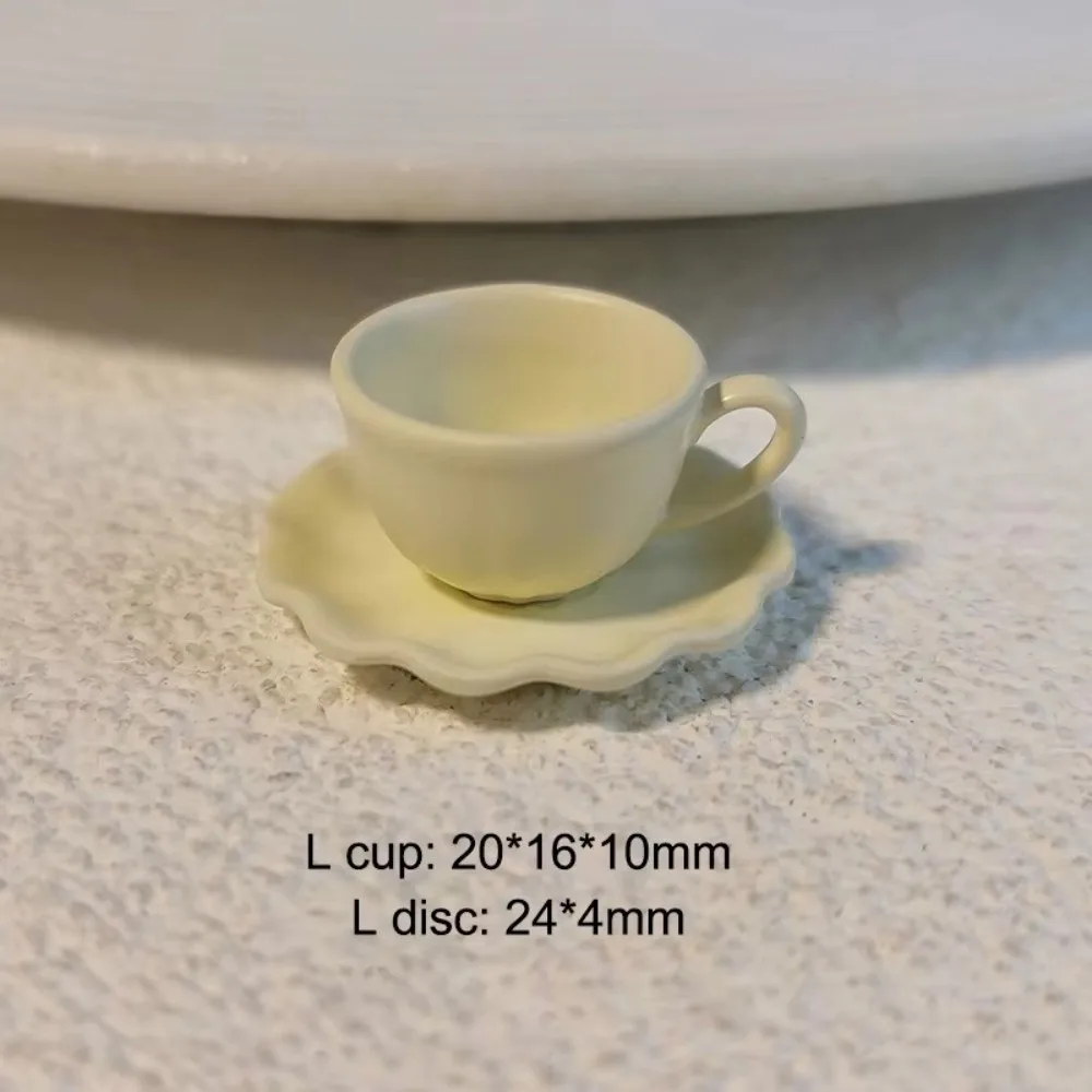

Nordic Style Mini Cup Drinks Model Toys Exquisite Miniature Dollhouse Coffee Mug Dish Set Kids Gift Dessert Latte