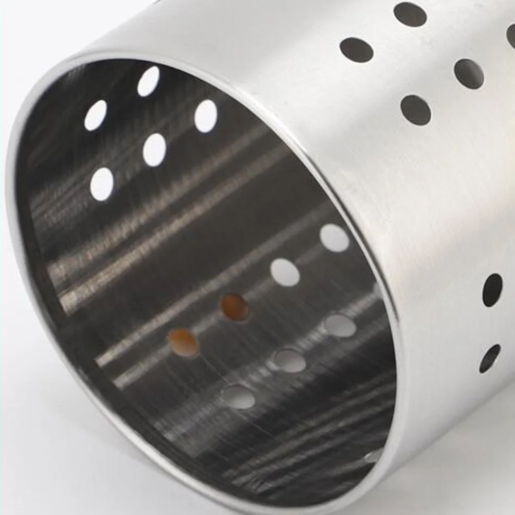 

Chopstick Holder Stainless Steel Utensil Organizer Drying Rack with Ventilated Walls Cooking Tool Stand for Countertop Kitchen