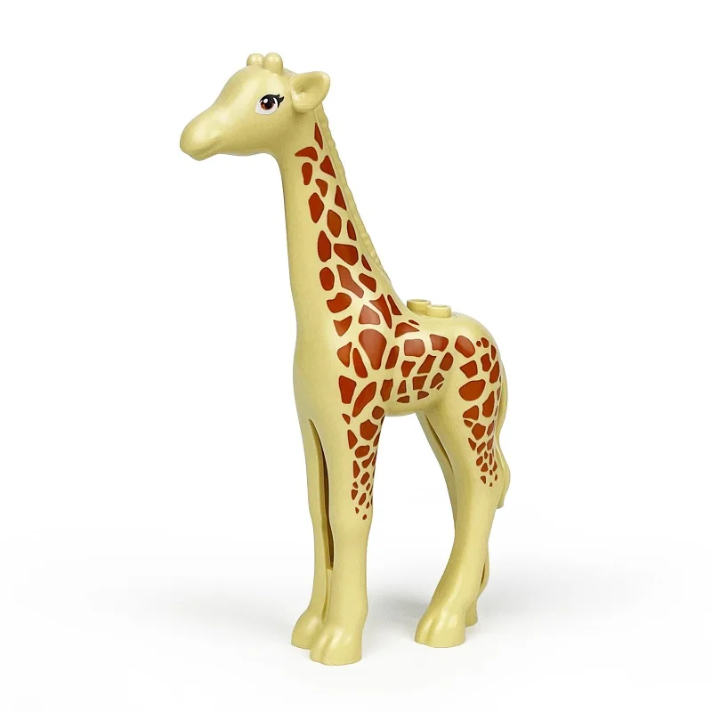Die Zoo Afrikanische Tier Elefanten Kamel Hirsch Giraffe Gorilla Pferd Tiger Bausteine Mini Action Figure Ziegel Spielzeug Kinder Geschenk – Detail 17