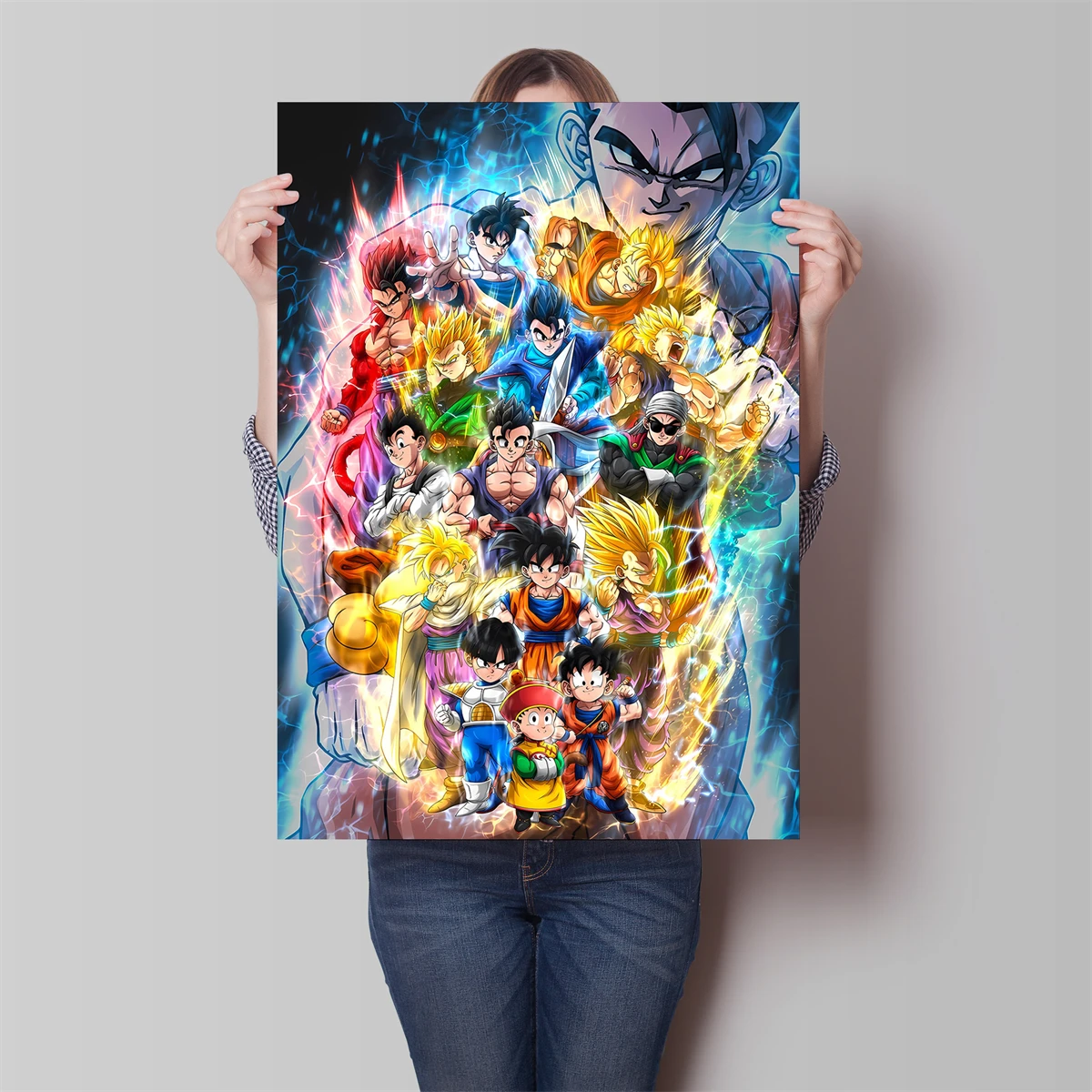 Anime Superposter Dragon Ball Gohan Painting Poster Wall Art Print  Pictures Classic Home Decor Bedroom No Frame Bandai Canvas