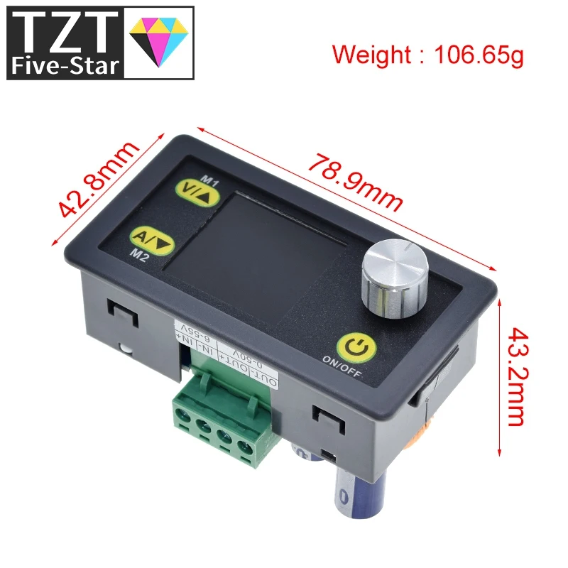 DC DC Buck Converter CC CV 50V 5A Power Module Adjustable Regulated laboratory power supply Voltmeter ammeter communication