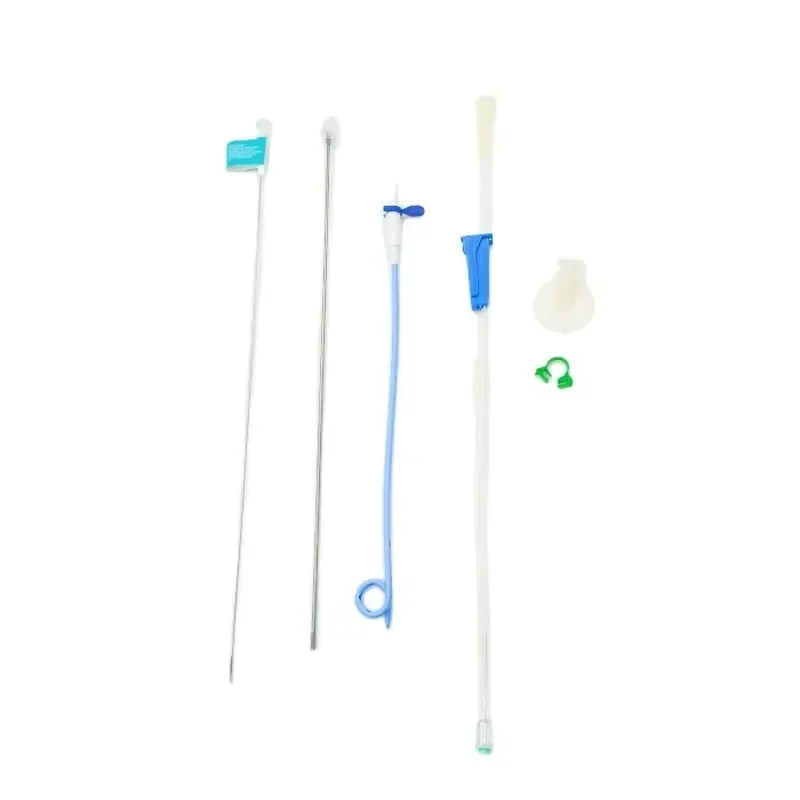 Nephrostomy Tube Pigtail Catheter Best Quality China Manufacturer PU Material 12Fr Model 6Fr-16Fr for Cyst Ascites Drainage