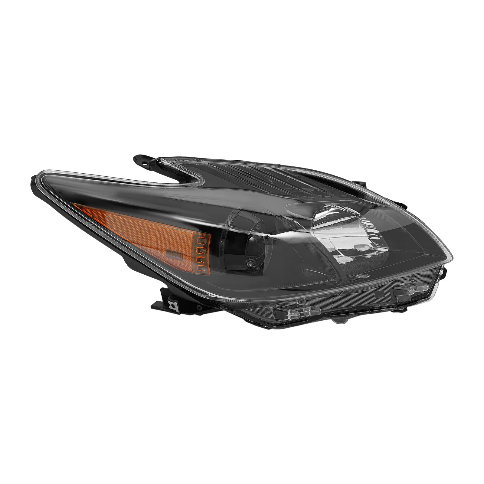 Black Right / Left Side Headlight Halogen Projector Headlamp Assembly for 2010-2011 Toyota Prius