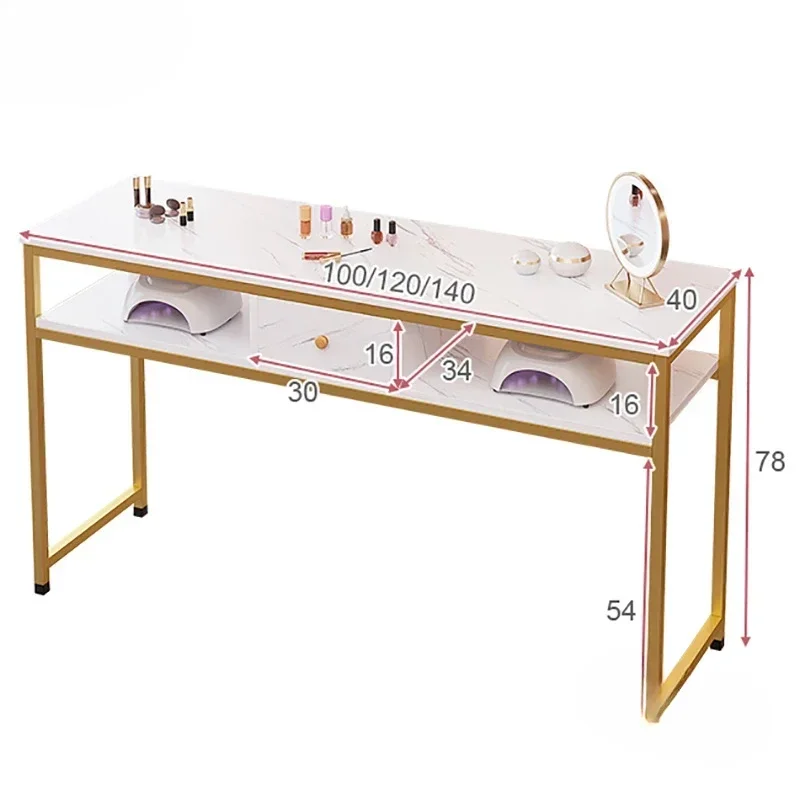 

Nordic Home Furniture Nail Tables Minimalist Commercial Manicure Table Light Luxury Designer Professional Beauty Salon Workbench