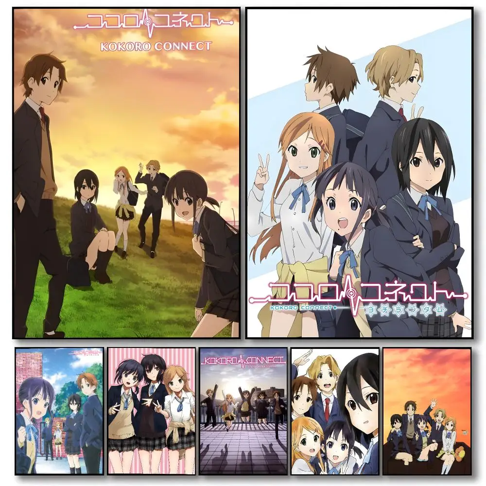 anime Kokoro Connect Poster Poster HD Printing Cozy Warm Style Home Decor Suitable for Living Room Bedroom Gift