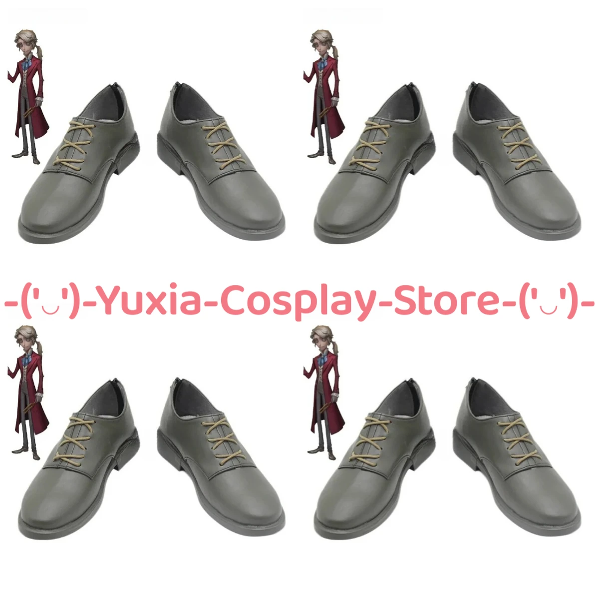 

Yuxiacosplay! Identity V Composer Cosplay Shoes Anime Game Character Prop PU Leather Boots Halloween Carnival Party Costume