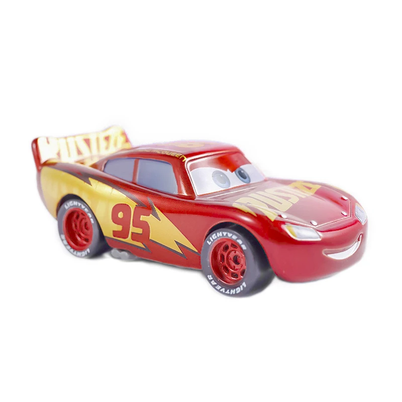 Disney-figuras de Cars 2 de Pixar Cars 2 para niños, #95 juguete de LIGHTYEAR, figuras de Anime de carreras RUSTEZE Lightning McQueen Sally 1:55,