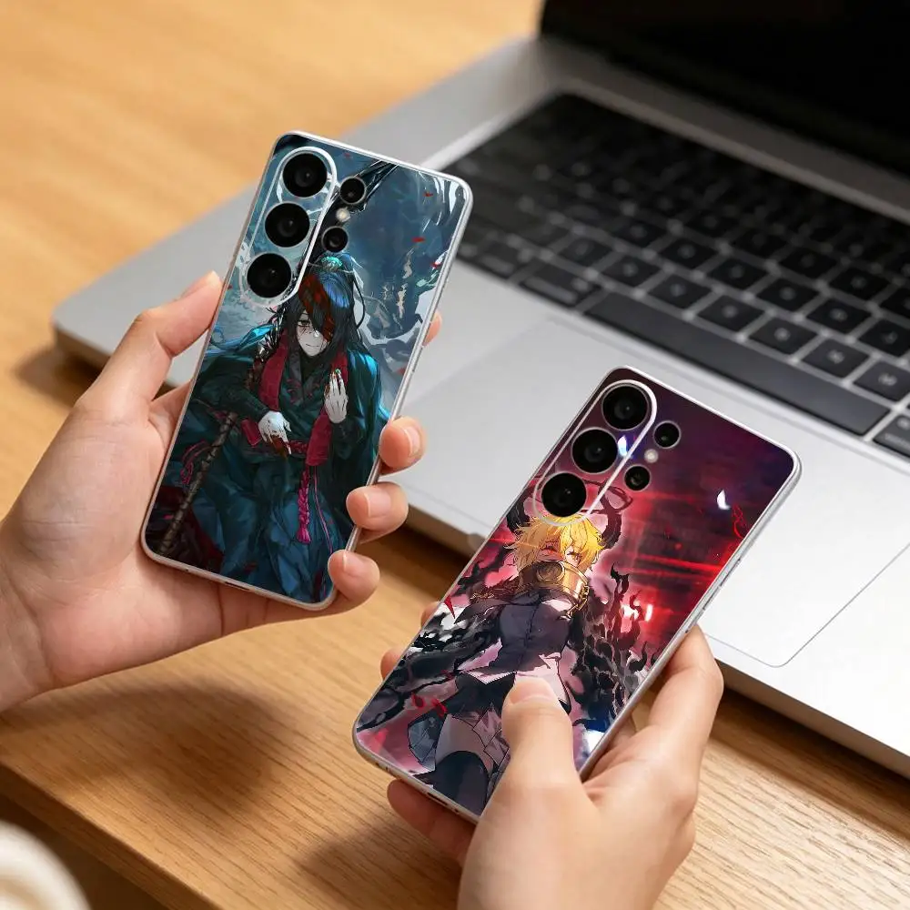 Hong Lu Ryoshu Limbus C-Company Phone Case For Samsung S25,S24,S21,S22,S21,S20,S10,S9Ultra,Plus,Fe,Lite Transparent Cover