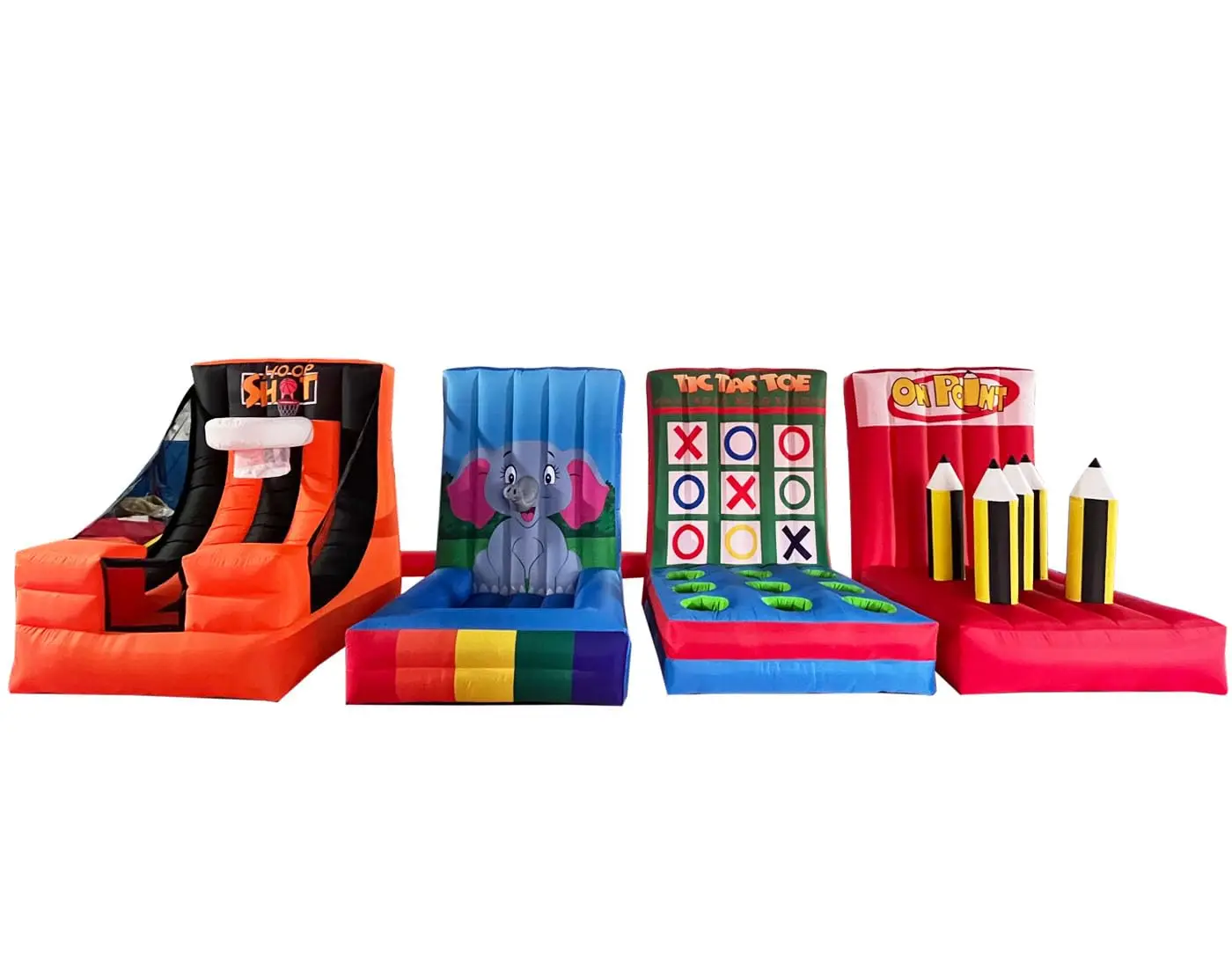 

Надувная игровая площадка 4 в 1: карнавальные спортивные игры, кольцеброс, баскетбольное кольцо для школы, детской площадки, семейных и командных игр